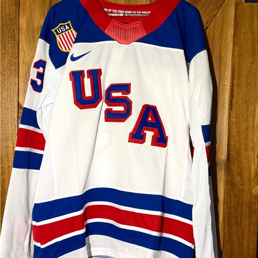 Quinn Hughes Team USA Jersey